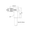 Slika EPIC® M8A female angled molded cable