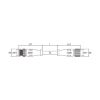 Slika EPIC® M12A male to female straight molded cable