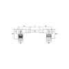 Slika EPIC® M12A male to female angled molded cable