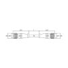 Slika EPIC® M12A female to female straight molded cable