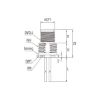 Slika EPIC® M12A Panel mount front fastening male with cable