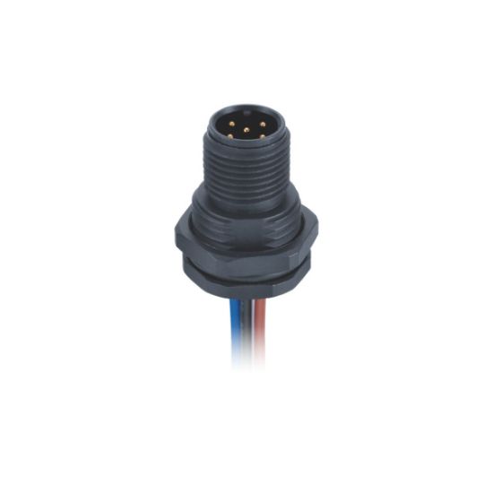 Slika EPIC® M12A Panel mount front fastening male with cable